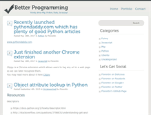 Tablet Screenshot of betterprogramming.com